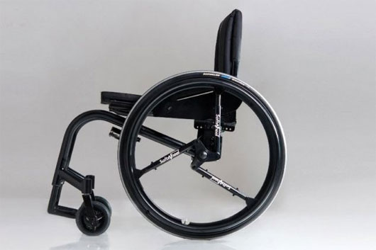 Acrobat xe lăn, trong đó cho thấy tắt thiết kế độc đáo