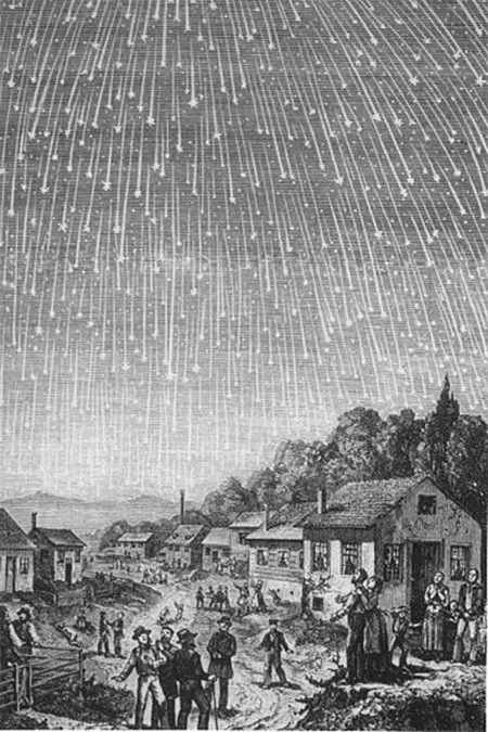 Hình ảnh miêu tả "bão sao băng" Leonids