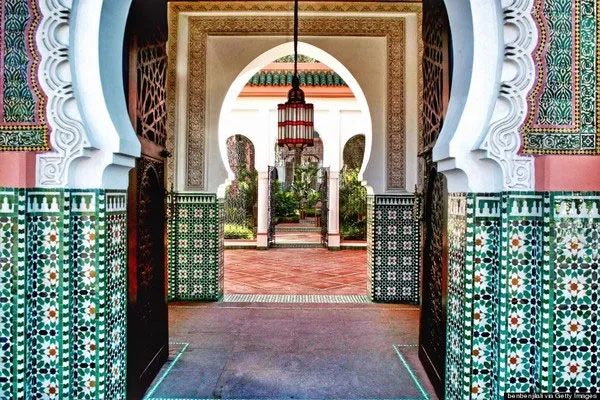 Phía trong một khách sạn ở Marrakesh-Tensift-El Haouz, Morocco.