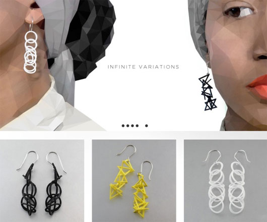 Những bộ trang sức bằng gỗ được tạo ra bằng công nghệ in 3D