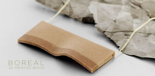 Những bộ trang sức bằng gỗ được tạo ra bằng công nghệ in 3D