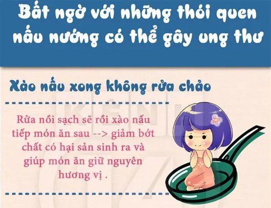 Điểm mặt những thói quen nấu nướng có thể gây ung thư