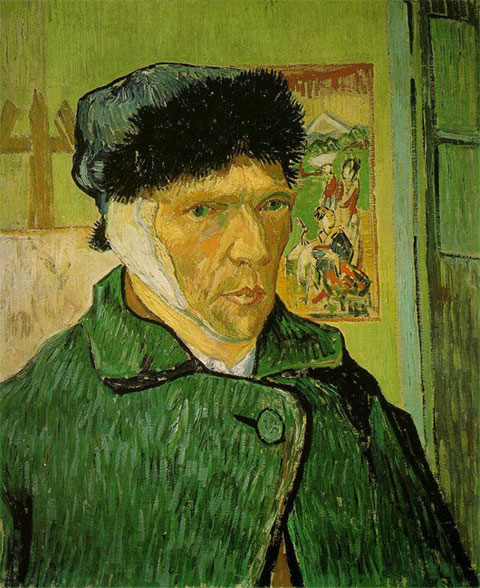 Bức tự họa Van Gogh tự cắt tai mình