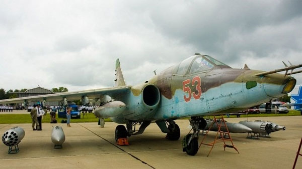 Một chiếc Su-25 tại Căn cứ Không quân Kubinka của Nga