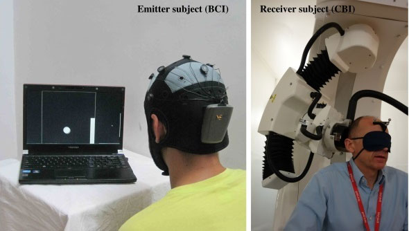 Tại Pháp, lời nhắn này được dịch bởi một máy tính và được cấy vào tâm trí người nhận thông qua kích thích dòng điện.