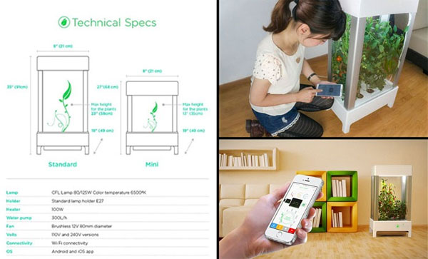 Thiết bị giúp trồng rau quả trong phòng
