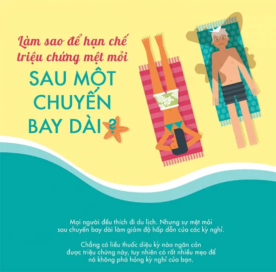 15 mẹo nhỏ chống mệt mỏi sau chuyến bay dài