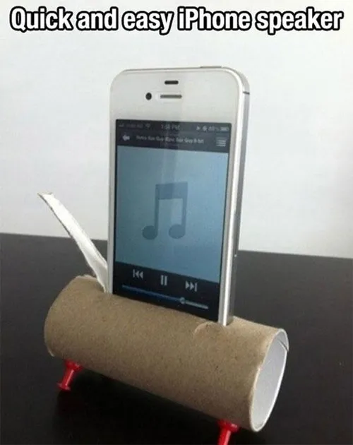 Tự làm một chiếc loa ngoài đơn giản cho iPhone