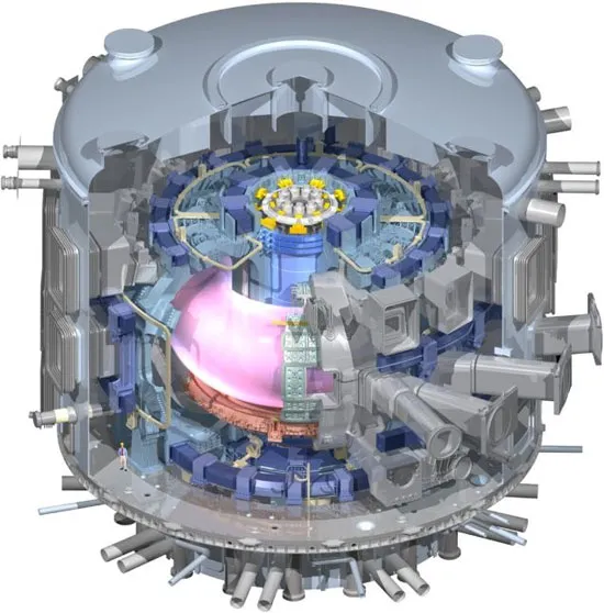 Mô hình lò phản ứng nhiệt hạch của dự án ITER trong thực tế