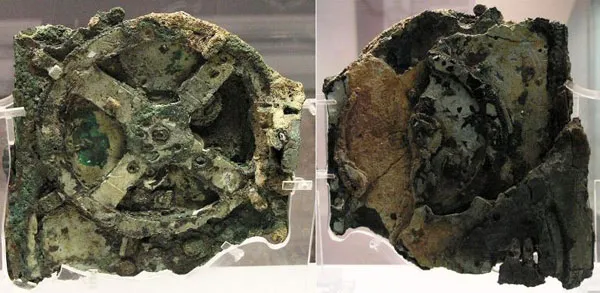 Cỗ máy Antikythera Mechanism được thu hồi từ một con tàu đắm