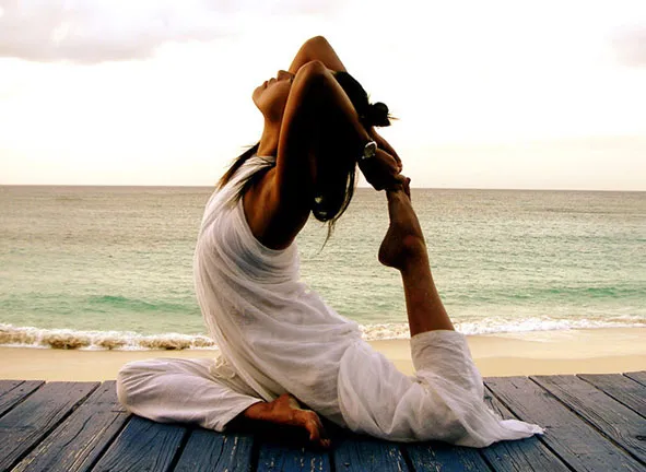 Tập luyện thở như trong bài tập Yoga