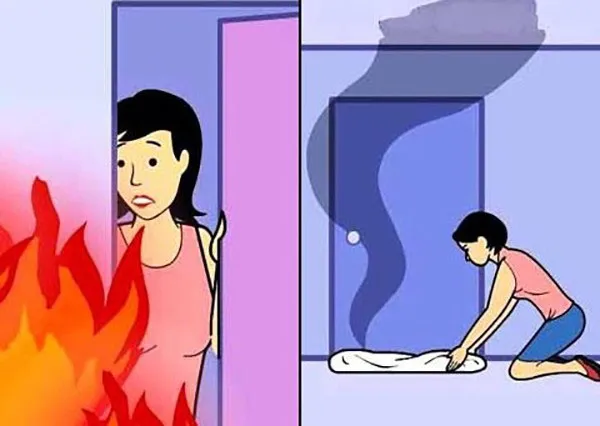 Cố gắng không hít khói.
