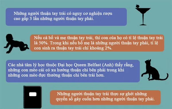 Người thuận tay trái có nguy cơ nghiện rượu cao