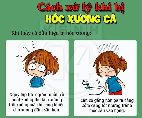 Khi thấy dấu hiệu bị hóc xương thì lập tức ngừng nuốt