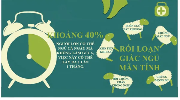 Khoảng 40% người lớn có thể ngủ cả ngày mà không làm gì cả