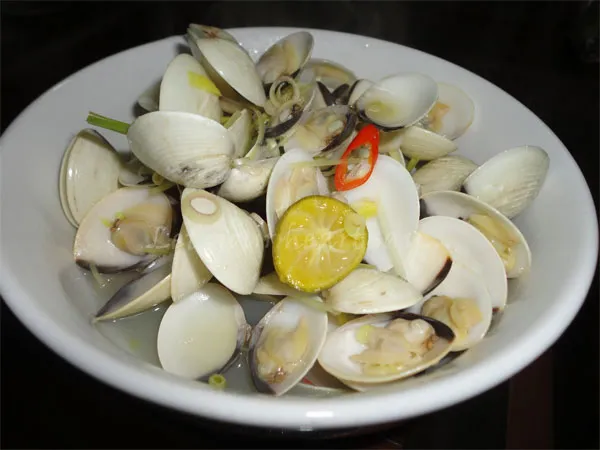 Ngao hấp là món ăn được nhiều người ưa thích
