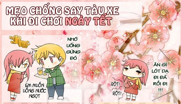 Nếu bạn bị say tàu xe, nên uống 1 một chút nước gừng