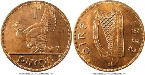 Đồng 1 xu của Ireland
