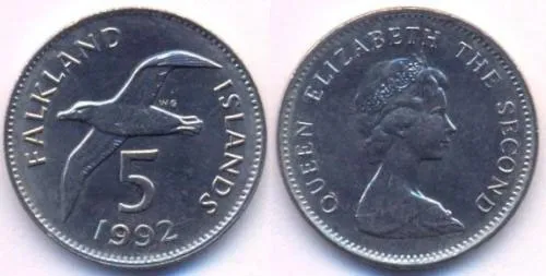 Đồng 5 xu của đảo Falkland
