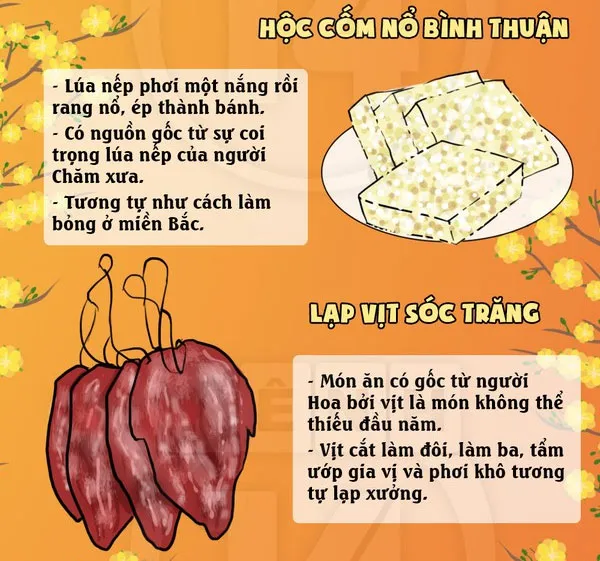 Hột cốm nổ Bình Thuận và lạp vịt Sóc Trăng