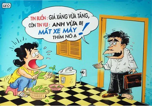 Nghịch cảnh về tin buồn và tin vui.