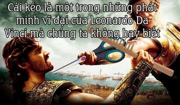 Leonardo Da Vinci đã phát minh ra cái kéo