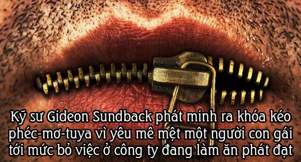 Gideon sundback phát minh ra phec-mơ-tuya