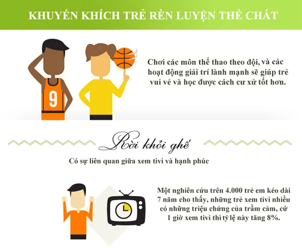 Khuyến khích trẻ rèn luyện thể chất