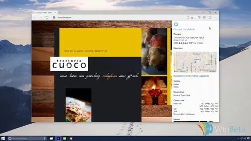 Trợ lý ảo Cortana tính năng nổi bật của trình duyệt Spartan