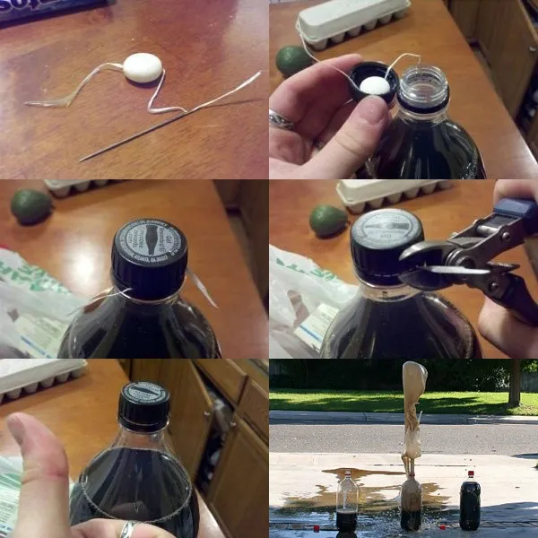 Nước có gas + Mentos