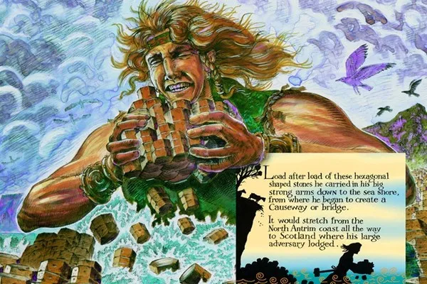 Finn McCool xây đường cho Benandonner vượt biển