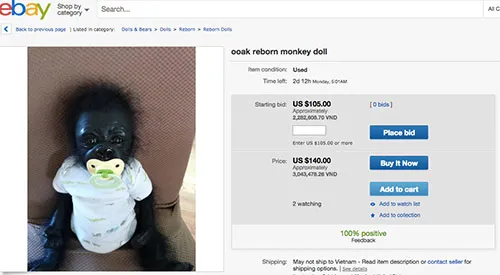 OOAK Baby Orangutan Monkey