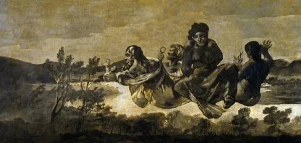 Tranh mô tả ba vị thần định mệnh của Francisco de Goya