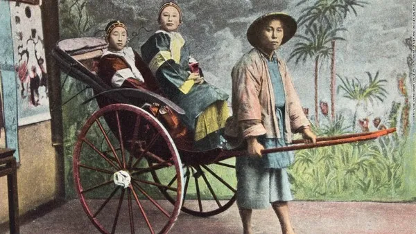 Xe kéo Jinrikisha, Trung Quốc