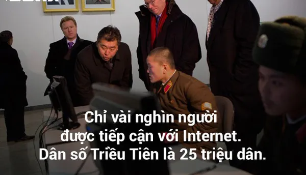 Chỉ vài nghìn người dân được tiếp cận với internet