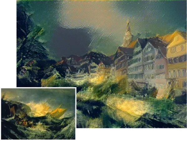 Hệ thống mới cho phép mô phỏng lại phong cách của J.M.W Turner trong bức "Shipwreck of the Minotaur"