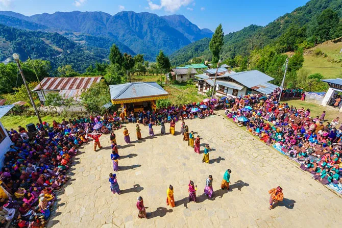 Lễ hội ở Khaling, miền đông Bhutan mừng ngày mùa