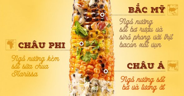 Ngô nướng ở các nước trên khắp thế giới có gì khác lạ?