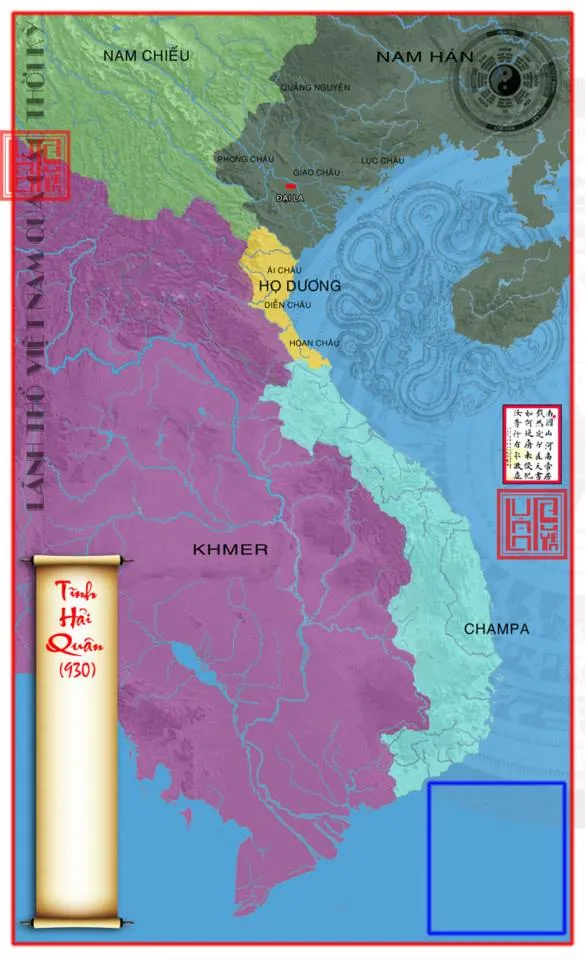 Bản đồ Việt Nam năm 930