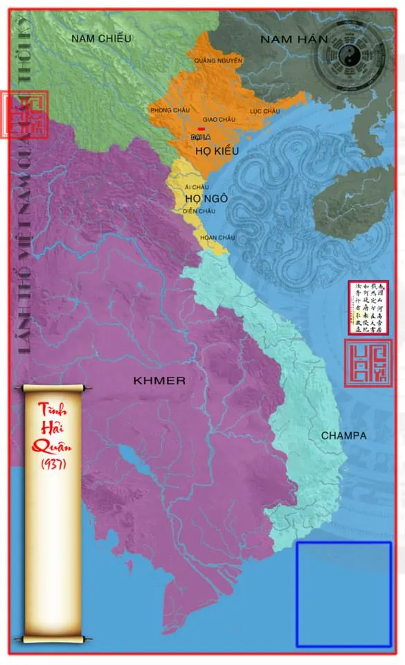 Bản đồ Việt Nam năm 937