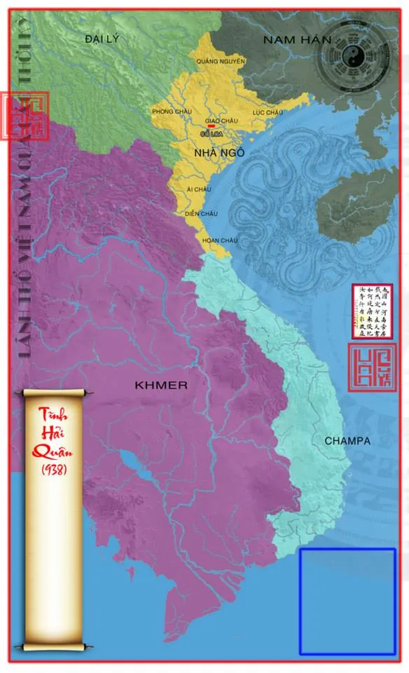 Bản đồ Việt Nam năm 938