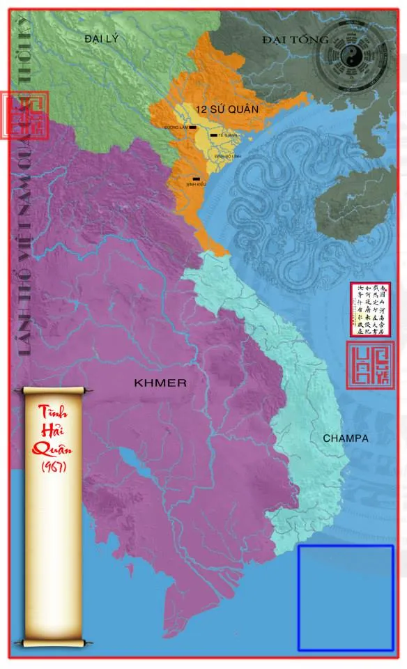 Bản đồ Việt Nam năm 967