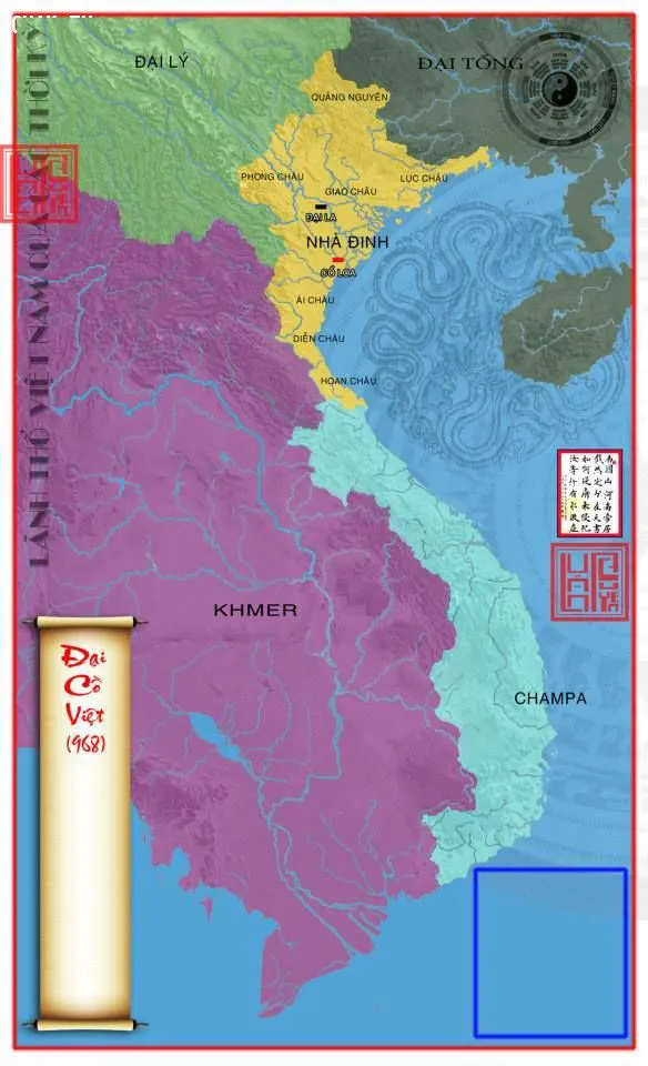 Bản đồ Việt Nam năm 968