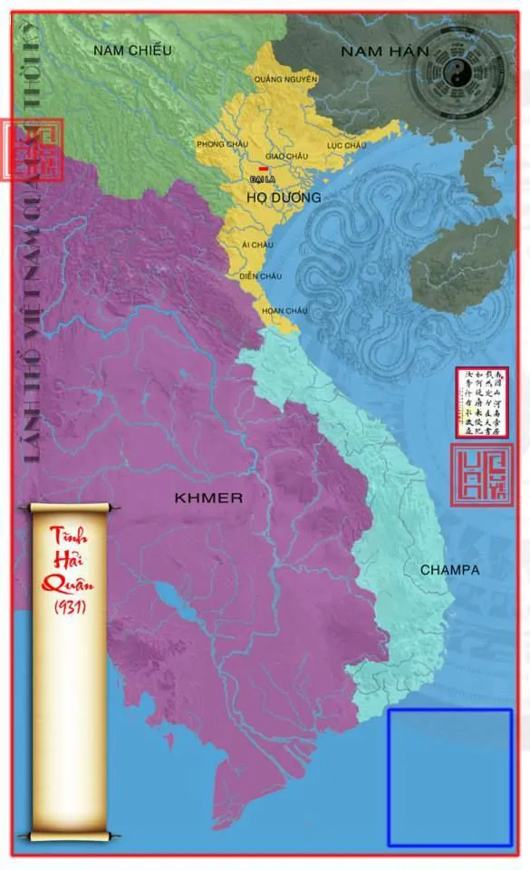 Bản đồ Việt Nam năm 931