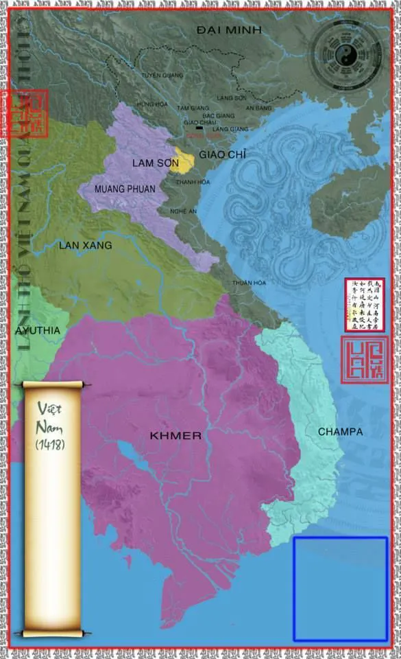 Bản đồ Việt Nam năm 1418