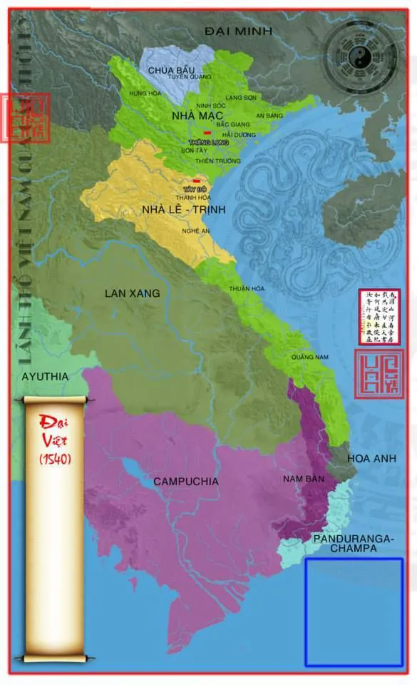 Bản đồ Việt Nam năm 1540