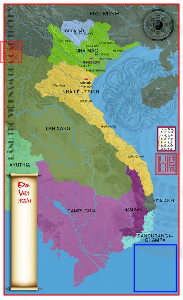 Bản đồ Việt Nam năm 1554