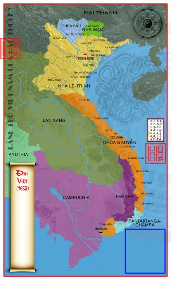 Bản đồ Việt Nam năm 1658