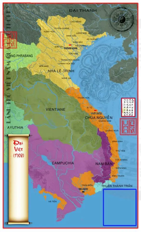 Bản đồ Việt Nam năm 1708