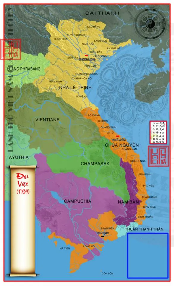 Bản đồ Việt Nam năm 1739